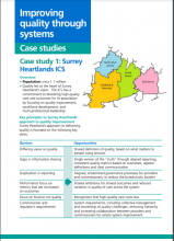 Improving quality through systems: Case studies